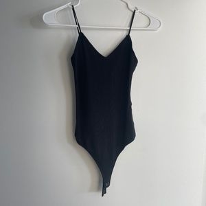 Abercrombie XS ribbed spaghetti strap bodysuit NWOT